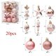 thumbnail image 3 of 20/29/40/50pcs Silver Red Special-shaped Christmas Ball Ornaments Christmas Tree Party Decoration Christmas Spheres Pendant New, 3 of 5