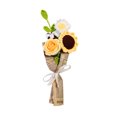 thumbnail image 1 of Billuyoard Ramo de flores mezclado hecho a mano respetuoso del medio ambiente Ramo de flores de ganchillo duradero elegante Decoración del hogar HS001, 1 of 6