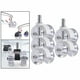 thumbnail image 3 of Ruedas para silla de oficina de resistencia, 5 piezas, 360, ruedas giratorias silenciosas para silla, rueda para silla de escritorio, rueda de Blanco A DYNWAVEMX ruedas giratorias, 3 of 8