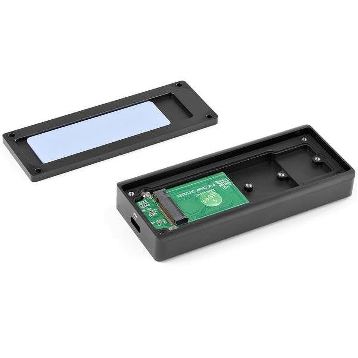 Startech.com Type-c 10gbps M.2 Nvme Pcie Ssd Enclosure, Rugged Aluminum External M.2 Pcie M-key Case Ip67 Rated, 1gb/s Read/write, Supports 2230/2242/2260/2280, Tb3 Compatible, Mac/pc - 1.6ft Type-c