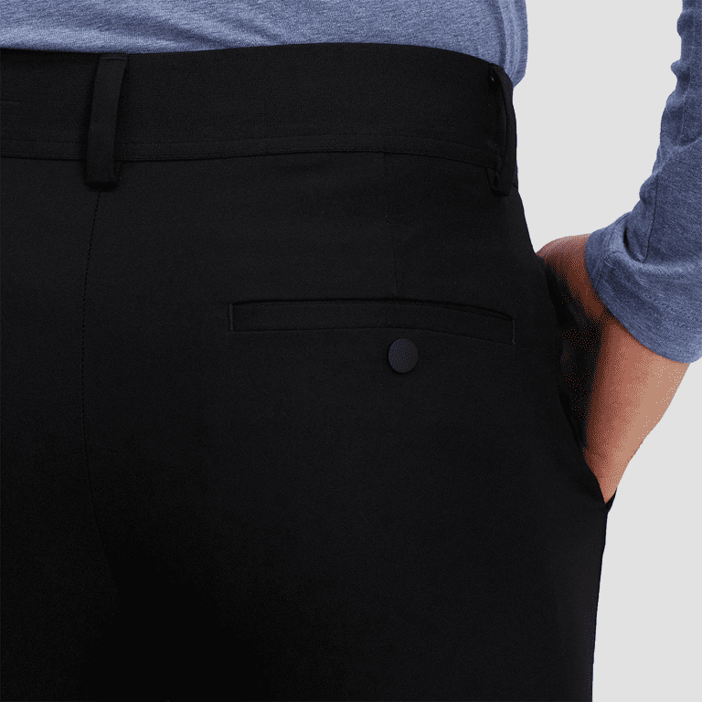 Haggar H26 Men's Tailored Fit Premium Stretch Suit Pants - Black 32x30