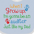 thumbnail image 4 of Inktastic Future Auditor Like My Dad Boys or Girls Baby Bib, 4 of 4