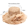 thumbnail image 3 of Cheers.US Foldable Women Lace Kentcky Derby Fascinator Lady Cocktail Tea Party Church Wedding Bridal Flower Hat, 3 of 5