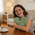 thumbnail image 5 of Green Valentines Pillow,Heart Pillow Decorative Throw Pillows,Heart Shaped Soft Fluffy Faux Fur Pillows for Women Valentine Anniversary Couch Bed Bedroom Room Home Decor Aesthetic,1PC,15.8"x13.8", 5 of 6