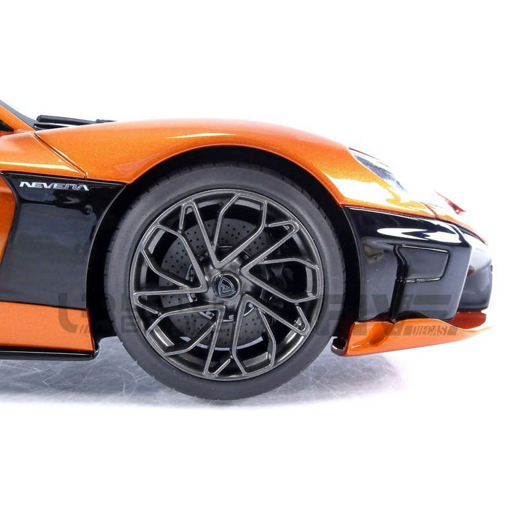2021 Rimac Nevera Orange Metallic 1/18 Model Car by GT