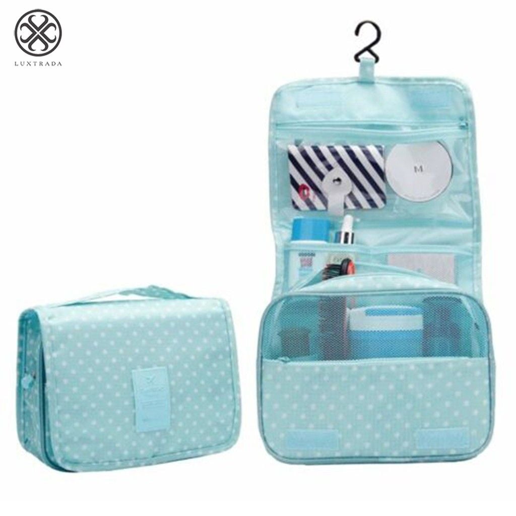 Luxtrada Portable Hanging Toiletry Bag Travel Makeup Pouch Waterproof  Travel Kit Organizer Bathroom Storage Toiletry Bag with Hanging Hook  Hanging Organizer Bag for Women Girls (Green) - Walmart.com