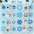 thumbnail image 3 of Set de adornos de copos de nieve para invierno, 123 unidades, BeYuMi, de Art Craft Kit, 3 of 6