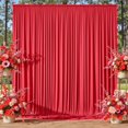 thumbnail image 1 of Cortinas de telón de fondo NSSONBEN, rojas, 3 m x 2,4 m, tela gruesa y sin arrugas, 1 of 7