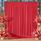 thumbnail image 1 of Cortinas de telón de fondo NSSONBEN, rojas, 3 m x 2,4 m, tela gruesa y sin arrugas, 1 of 7