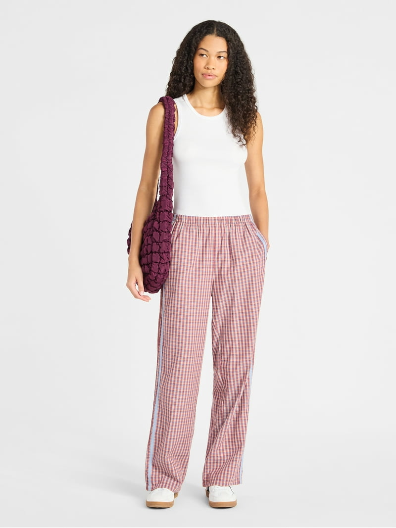 No Boundaries Cotton Boxer Pants with Side Stripes, 31'' Inseam