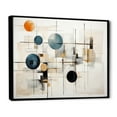 thumbnail image 2 of Designart "Beige Minimalist Collage II" Abstract Collages Floater Framed Wall Art Print, 2 of 7