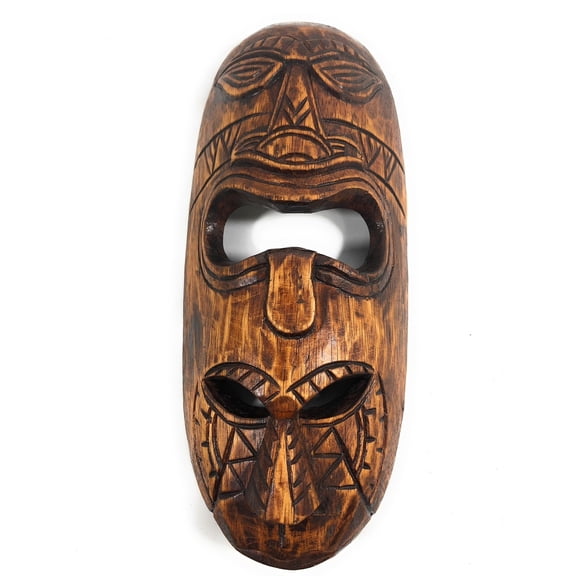 Fijian Tiki Mask 12" - 2 Deities Love & Happiness | #mdr1900930