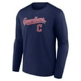 thumbnail image 2 of Men's Navy Cleveland Guardians Team Lock Up Long Sleeve T-Shirt, 2 of 3