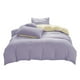 thumbnail image 2 of Juegos de colcha y cubrecama para todas las estaciones: juego de cama de 4 piezas, sábanas lavables de color liso, funda nórdica y fundas de almohada, sábanas de algodón lavado., 2 of 9