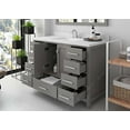 thumbnail image 3 of Caroline Avenue 48" Single Bath Vanity in Gray with White Quartz Top and Square Sink, 3 of 4