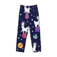 thumbnail image 4 of Junzan Men'S Pajama Pants Lama In Space Sleepwear Pants Pj Bottoms Drawstring And Pockets, 4 of 9