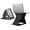Black, variant on Folding Laptop Stand Lap Desk, Portable & Mini Computer Stand Laptop Desk for Travel and Home Office, Ergonomic Design with Adjustable Viewing Angles, Lightweight Computer Cooling Riser