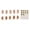Gold, variant on 10pcs Skulpin Bunny Streamers - Fly Tying Sculpin Pattern