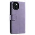 thumbnail image 6 of Compatible with iPhone 15 Wallet Case with Card Holder [RFID Blocking] for iPhone 15 Case Wallet Wrist Strap Durable PU Leather Magnetic Flip Folio Cover for Women and Men,Purple, 6 of 9
