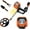 White, variant on Professional Metal Detector for Adults,10" IP68 Waterproof Search Coil,4 Modes Gold Detector,Advanced DSP Chip&High Accuracy System for Beach/Gold Hunting