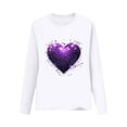 thumbnail image 2 of Blusas y camisas de manga larga con cuello redondo CUHK Top estampado de cuello redondo para primavera y verano Jersey informal Camisa básica de manga larga para niños y niñas Blusa de poliéster para, 2 of 6
