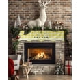 thumbnail image 2 of Fireplace Mantle Scarf 78 x 17 Inch Christmas Fireplace Mantel Scarf Mantel Cover Runner for Home Living Room Indoor Holiday Party Decor, 2 of 6