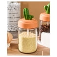 thumbnail image 4 of Seasoning Jars with Lids - with Lid Airtight Cactus Bottles | Condiment Seasoning Bottle Set - for Sugar Pepper Salt Candy Condiment Pantry Drawers Rack Home Kitchen Baking Cooking, 4 of 5