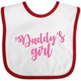 thumbnail image 3 of Inktastic Valentine's Day Daddy's Girl Girls Baby Bib, 3 of 4