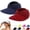 Wine, variant on JFGHDG Twist‑Knot Sun Visor Hat for Women Wide Brim Ponytail‑Open Topless Cap Comfortable Quick‑Dry Sun Visor Beige One Size