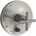 thumbnail image 1 of Kohler K-T14501-3-BN Purist R & T Garniture de Valve avec Poignée à Croix Unique et Diverter Intégré - Nickel Brossé, 1 of 1