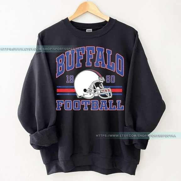 Buffalo Football Vintage Sweatshirt, Bill Crewneck Sweatshirt