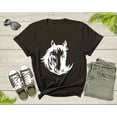thumbnail image 4 of Cool Horse Pony Lover Gift Shirt For Men Women Kids Girls Boys Aesthetic Horse Lover Gift Ideas Tshirt Graphic Horse Head Silhouette T-shirt, 4 of 8