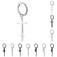 thumbnail image 2 of Non Piercing Earring Unisex Fashion Clip on Earring Dangle Hoop Earring, 2 of 10