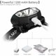 thumbnail image 5 of Linterna frontal LED, luz de trabajo LED de 5000 lúmenes, linterna frontal con sensor de movimiento, luz de trabajo impermeable recargable por USB, 5 modos de luz, diadema ajustable y portalámparas giratorio Kuyhfg Bienvenido a Kuyhfg, 5 of 5