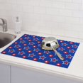 thumbnail image 2 of PUREYAH Dish Mat Drying Kitchen Mat, Microfiber Blue Stripes Flag Day Quick Absorbent Sink Drying Mat for Kitchen Counter 18x24 Inch, 2 of 6