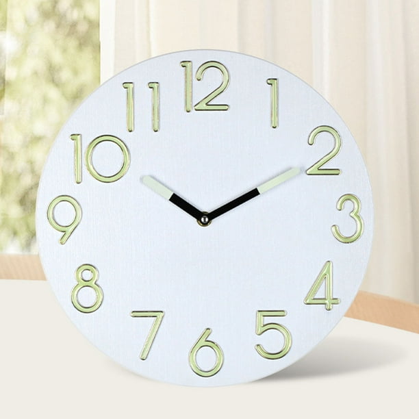 Reloj de pared solar Bearachild con esfera texturizada color