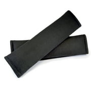Seat Belt Extender Pros Microfiber Black Belt Cover 2 Pack