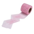 thumbnail image 5 of Tela de tul DIY artesanía resistencia a la abrasión poliéster sinfónico rollos de tul portátiles ligeros 6 cm rosa claro, 5 of 5