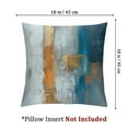 thumbnail image 4 of Acheng Gold and Blue Abstract Art Short Plush Pillowcase Set of 2 White, 4 of 7
