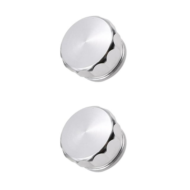 Baohd Tank Caps Durable And Aesthetic Materials Fuels Tank Cap Welding Cover silver HJG01-25.4mm 2Set