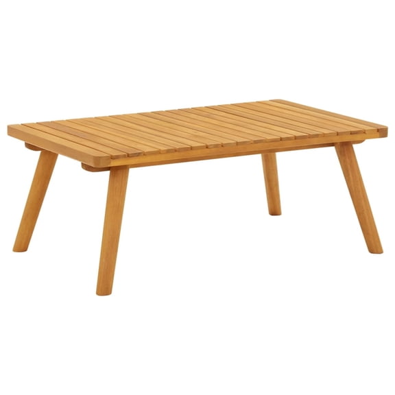 vidaXL Modern Storage Solid Acacia Wood Coffee Table, Brown