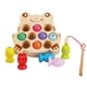 thumbnail image 1 of Clasificador de formas de apilador rompecabezas juguete Montessori clasificación formas geométricas juguete Peg Rana Sunnimix juego de pesca, 1 of 8