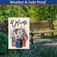 thumbnail image 4 of Patriotic Garden Flag 12x18 Inch Double Sided Mason Jar Flower American Yard Flag for Outsides, Celebration Summer Holiday Decorations, 4 of 6