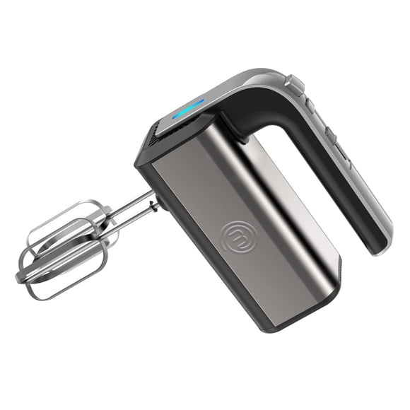 Hukën x MasterChef | Batidora de Mano MIX+ 300W | 5 Velocidades + Función Turbo | Tecnología Turbo Mix | Acero Inoxidable | Botón Expulsor | Luz LED de Encend