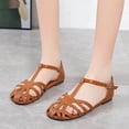 thumbnail image 1 of Nuevas sandalias de mujer con hebilla de verano para mujer, calzado informal de moda para vacaciones, sandalias Retro con punta romana para mujer Wmkox8yii  nm9092, 1 of 5