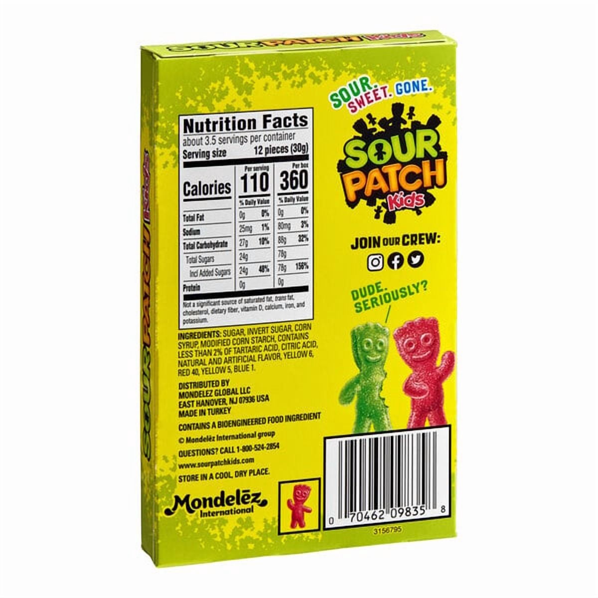 Sour Patch Kids Original Candy, 3.5 oz Boxes – 12 Count Case