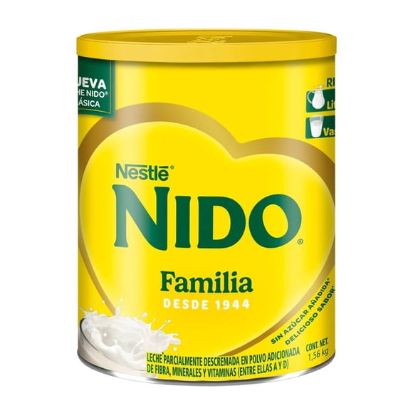 Leche entera Nestlé Nido en polvo 1.56 kg