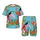 thumbnail image 1 of Balery Tropical Jungle Flamingo Conjunto de Pijama Infantil de Manga Corta con Estampado – Ropa de Dormir de Algodón Suave-Large, 1 of 6
