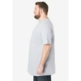 thumbnail image 3 of KingSize Men's Big & Tall Shrink-Less Lightweight Longer-Length Crewneck Pocket T-Shirt, 3 of 5