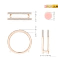thumbnail image 6 of ANGARA Natural Double Band Diamond Engagement Ring Wrap in 14K Rose Gold for Women (Size-1.2mm| Color-H| Clarity-SI2) | April Birthstone, Anniversary, Jewelry Gift for Women | Natural Diamond Ring, 6 of 10